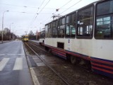 Powstańców Wielkopolskich: Wykoleił się tramwaj  linii 11