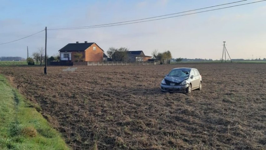 Wypadek w Lechowie w powiecie tomaszowskim. Pijany kierowca zabił rowerzystę [FOTO]