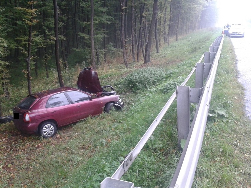 Janów. Wypadek na DK 12 - ruch na miejscu odbywa się...