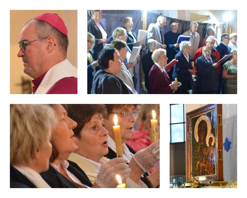 Powitanie kopii cudownego obrazu w par. św. Krzyża w Lesznie