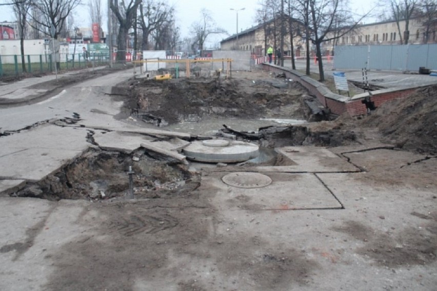 Katastrofa wodociągowa przy ul. Wałowej