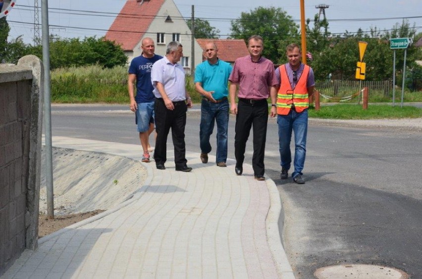 Nowe chodniki w gminie Strzegom