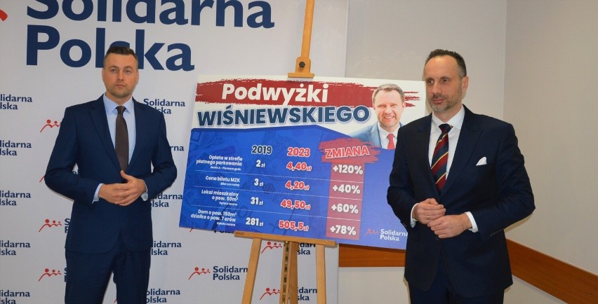 Janusz Kowalski i Sławomir Batko na sobotniej konferencji w...