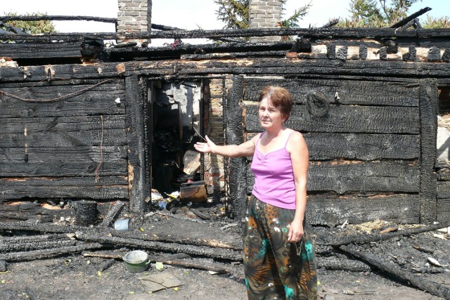 Feliksa Kałędkiewicz straciła w pożarze swój rodzinny dom