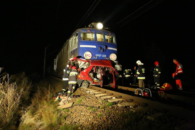 Wypadek na przejeździe w Milejowie