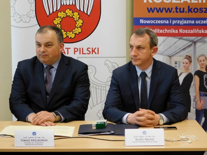 Podpisanie umowy między ZSG w Pile a Politechniką...