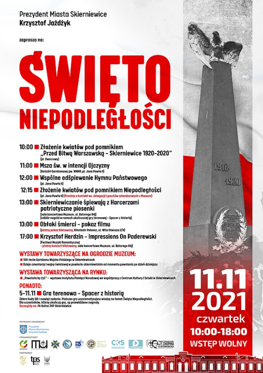 Święto Nipodległości już za chwilę. Jak uczcimy ten dzień w Skierniewicach, Łowiczu i Rawie Mazowieckiej?