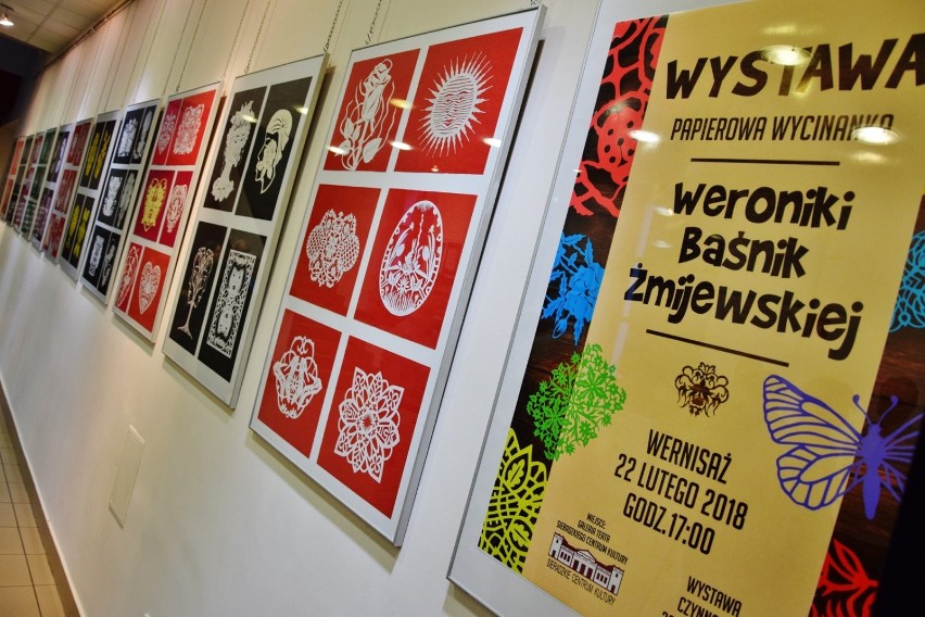 Wystawa „Papierowa wycinanka” otwarta w Sieradzu. Prace Weroniki Baśnik-Żmijewskiej oglądać można w Galerii Teatr SCK