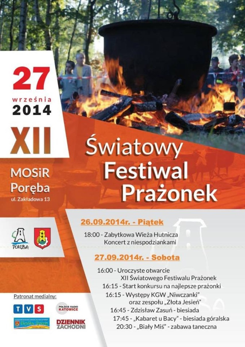 Światowy Festiwal Prażonek w Porębie 2014