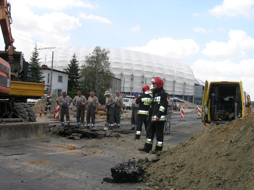 Uszkodzony gazociąg na Bułgarskiej. Uwaga na objazdy