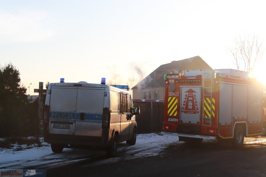 Pożar budynku przy ulicy Lisek we Włocławku, 18 stycznia...