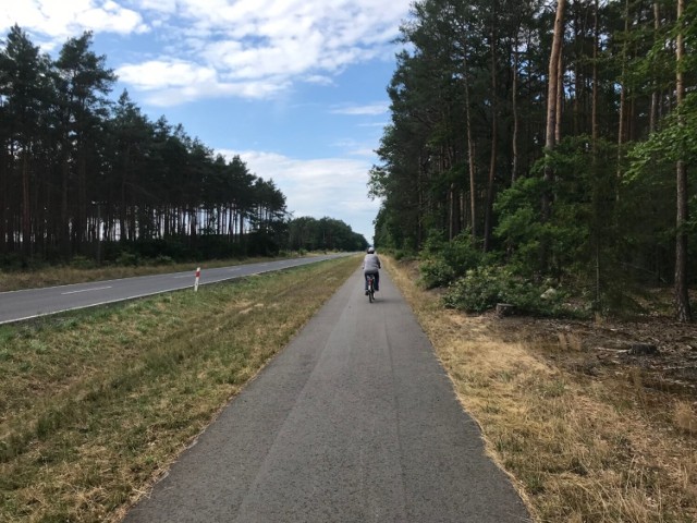 Kilkanaście kilometrów bezpiecznych ścieżek dla rowerów powstało między innymi w sąsiadującej z powiatem międzychodzkim gminie Drezdenko (zdjęcia archiwalne).