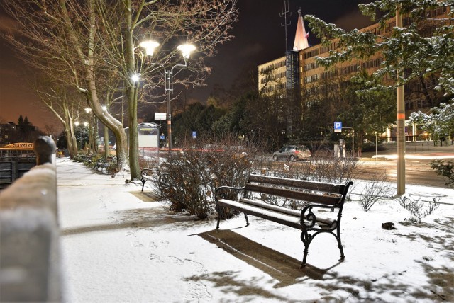 Nocne Opole przyprószone śniegiem. Ulica Piastowska

Zobacz: Piątek będzie wietrzny i śnieżny. Na koniec weekendu wiatr zelżeje, ale przybędzie śniegu



wideo: TVN Meteo/x-news