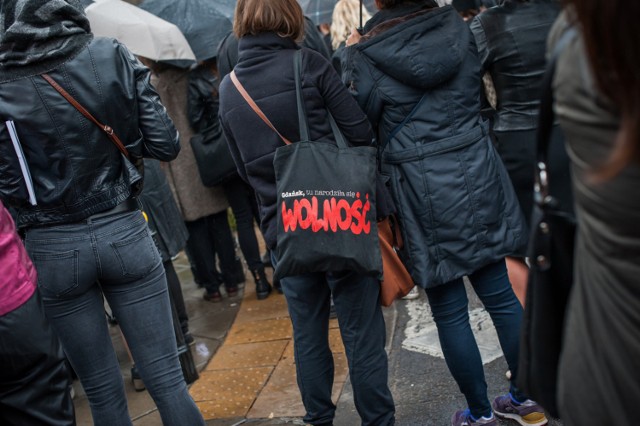 Czarny Protestw Warszawie