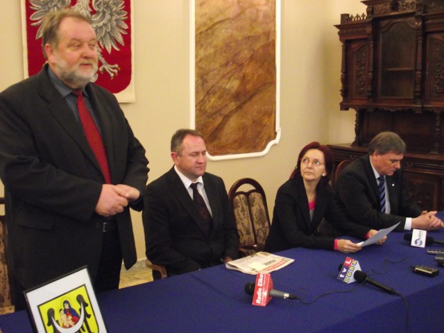 Piotr Cubulski,Mirosław Gojdź,Mariola Kosenko i Marek Wojnarowski, kandydaci na stanowisko  prezydenta Lubina