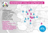 Rowerowe stacje naprawcze w Łodzi. Zobacz jakie lokalizacje wybrali Łodzianie