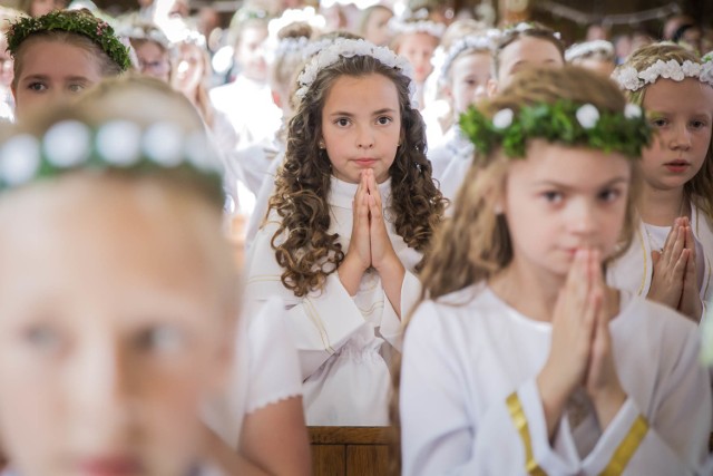 Pierwsza Komunia Święta 2018 w parafii pw. Męczeństwa Św. Jana Chrzciciela w Międzychodzie