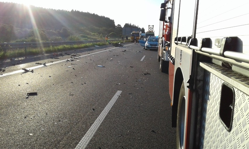 Śmiertelny wypadek na A4 w Chrzanowie. Zginęły dwie osoby