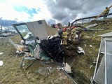 Wypadek na S3 pod Gorzowem. Ciężarówka zderzyła się z dwoma busami
