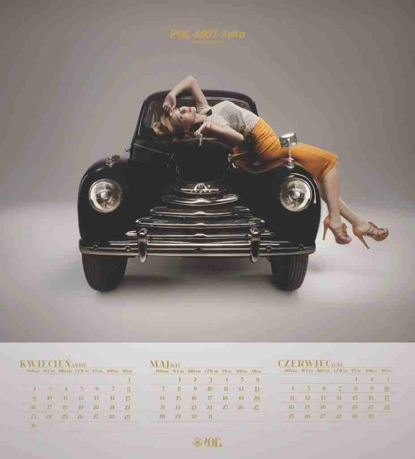 Kalendarz z pięknością z Malborka. Miss Polonia i zabytkowe auta