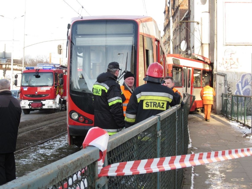 Wypadek tramwajowy na Jana z Kolna zakorkował centrum Gdańska