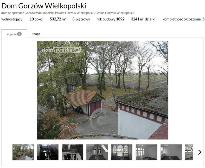 Dom położony jest w Gorzowie Wlkp. Kosztuje 1 500 000 zł.