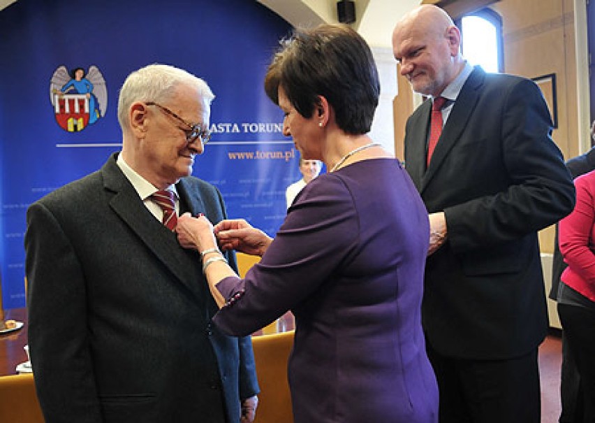 Toruń: Andrzej Lewandowski z medalem