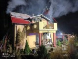 Mierzyn. Nocny pożar domu jednorodzinnego w Mierzynie pod Międzychodem [FOTO]