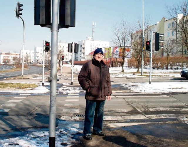 Eugeniusz Bartkowiak twierdzi, że skrzyżowanie Inflanckiej i Piłsudskiego jest niebezpieczne