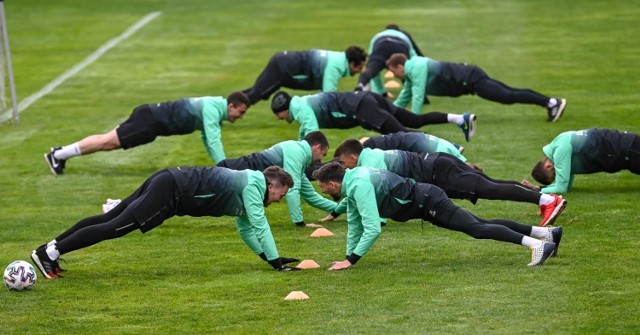 Trening Lechii Gdańsk na stadionie przy Traugutta