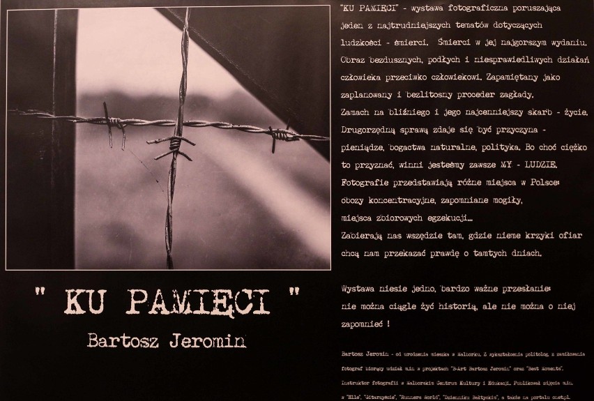 Wystawa "KU PAMIĘCI" Bartosza Jeromina - zdjęcia, które każą pamiętać o ofiarach ludobójstwa