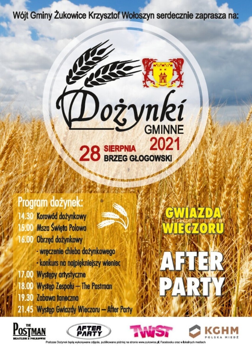28 sierpnia
Dożynki gminy Żukowice w Brzegu Głogowskim -...