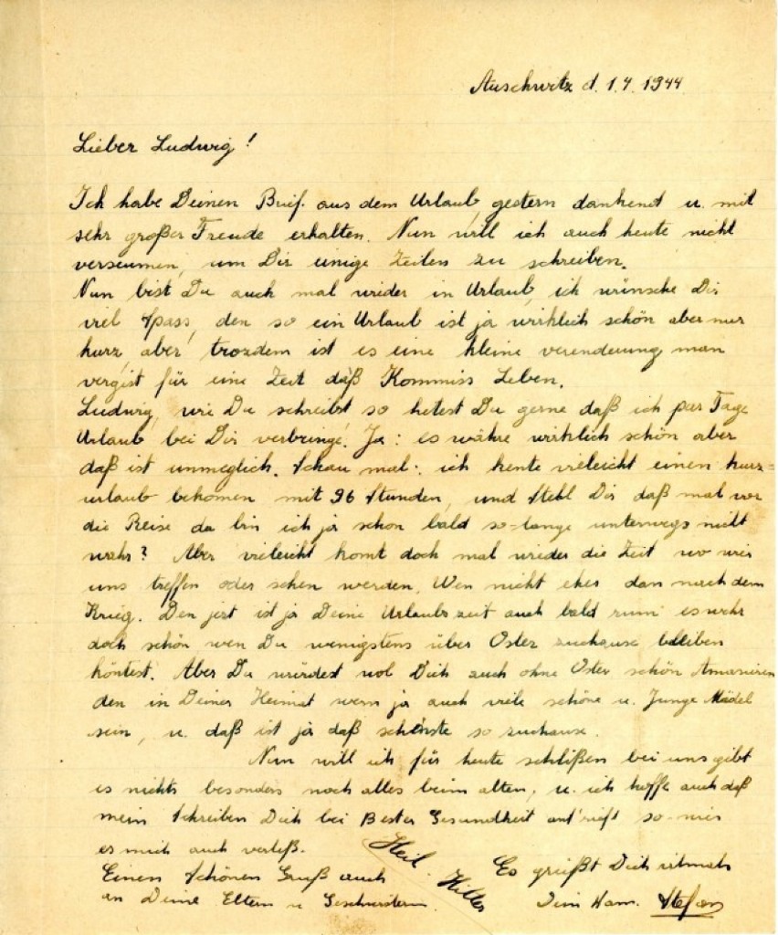 Prywatny list esesmana z załogi KL Auschwitz przekazany do Archiwum [ZDJĘCIA]