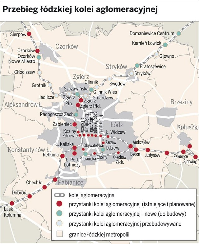 Szynobusy Łódzkiej Kolei Aglomeracyjnej połączą 6 miast