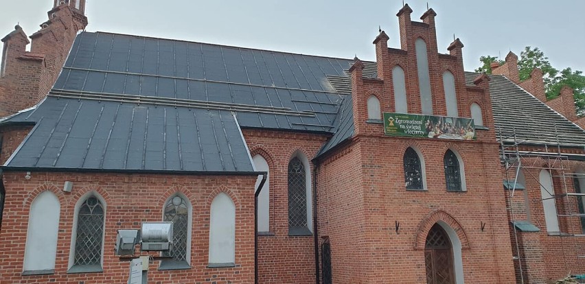 Trwa remont kościoła w parafii św. Trójcy w Rypinie. Zobacz zdjęcia