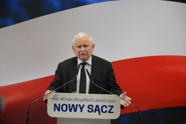Jarosław Kaczyński w Nowym Sączu