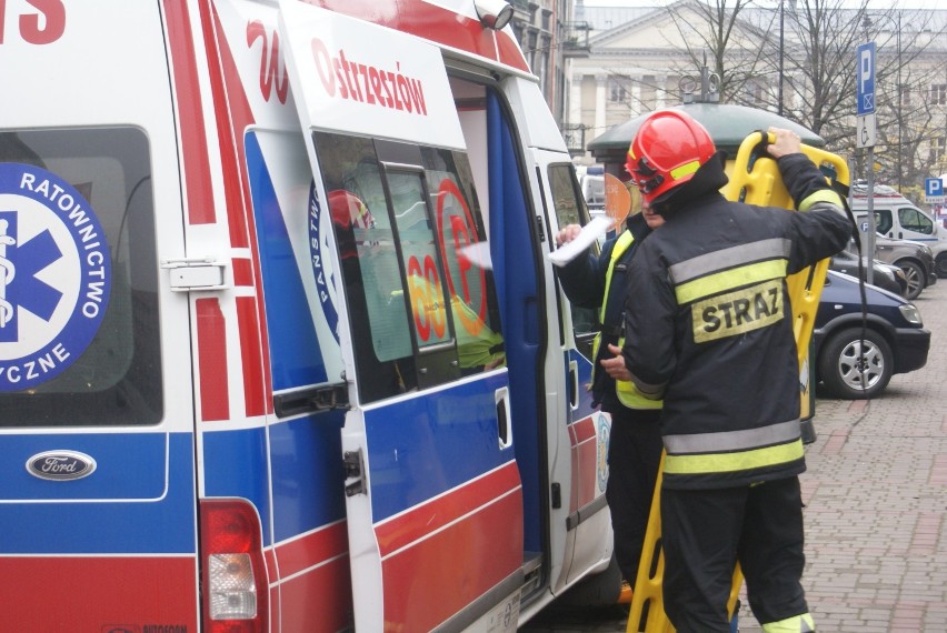 Wypadek w Kaliszu. Potrącenie pieszego na Sukienniczej