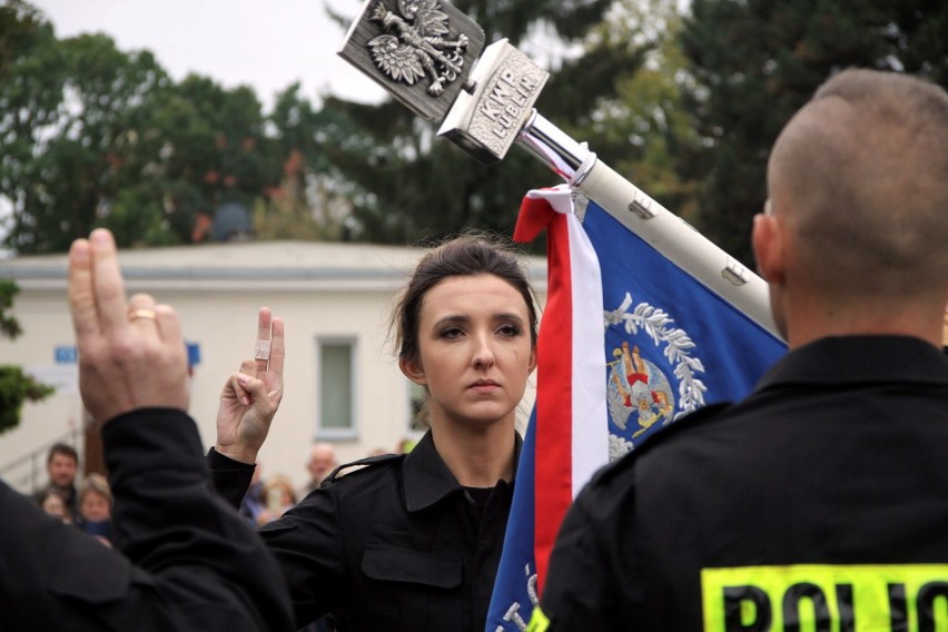 Nowi funkcjonariusze w lubelskiej policji. W czwartek złożyli ślubowanie (ZDJĘCIA, WIDEO)