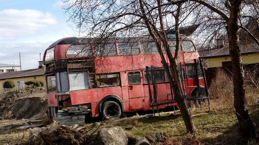 Czerwony autobus na Zielonej. Miał  być atrakcją na Mierzei Wiślanej