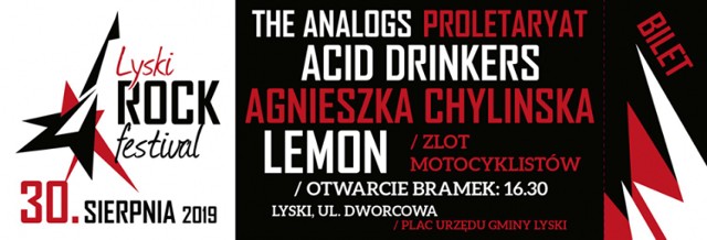 Lyski Rock Festiwal odbędzie się 30 sierpnia.