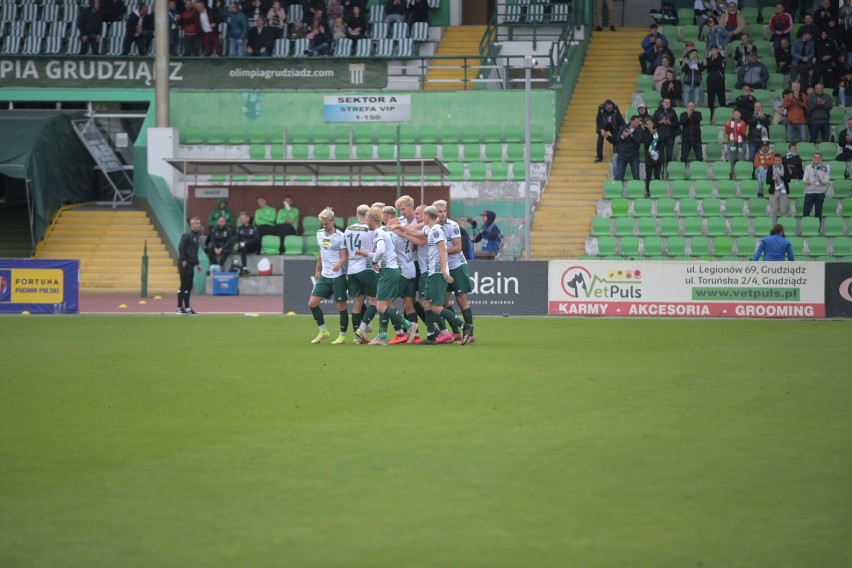 Olimpia Grudziądz wygrała w Fortuna Pucharze Polski z ekstraklasową Wartą Poznań