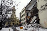 Zawalona kamienica przy Sienkiewicza w Łodzi. Budynek zostanie wkrótce rozebrany