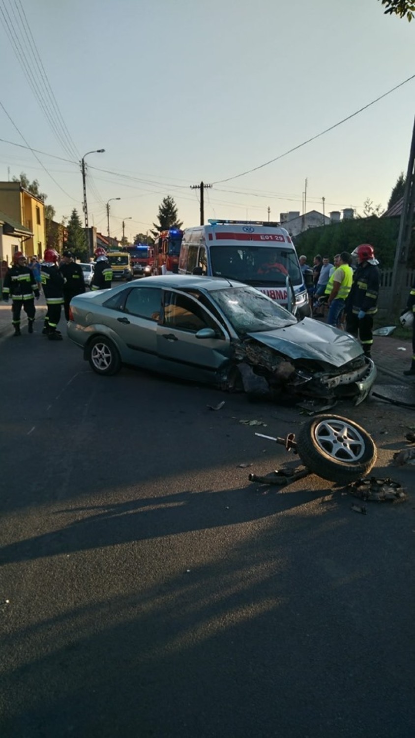 Wypadek w Wolborzu na ulicy Warszawskiej