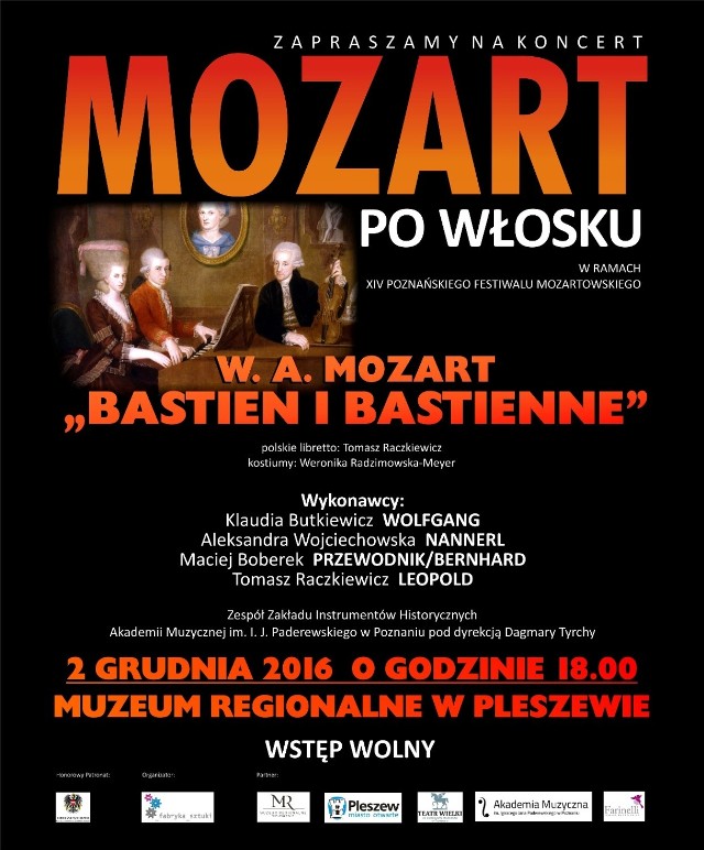 Mozart zabrzmi w murach Muzeum Regionalnego
