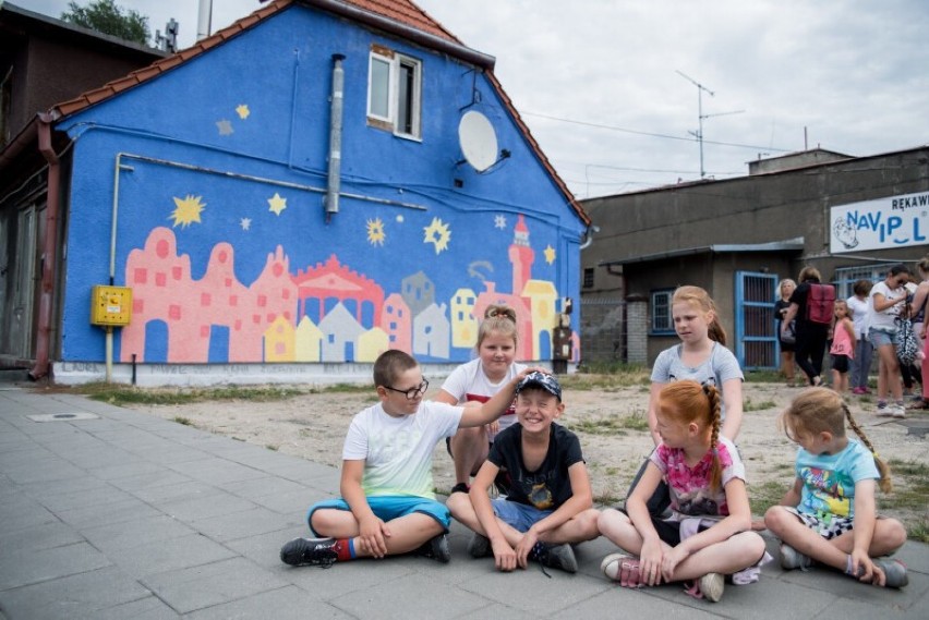 Nowy Port oczami najmłodszych mieszkańców. W niedzielę odsłonięto niezwykły mural