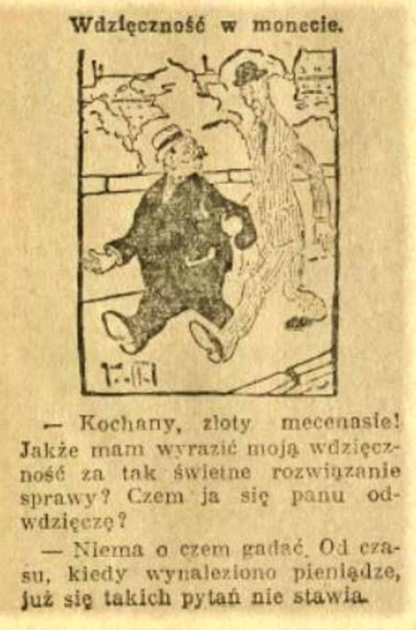 Z tego śmiali się dawniej bydgoszczanie. Oto rysunki z międzywojennych wydań „Dziennika Bydgoskiego”