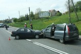 Łapczyca: wypadek na drodze krajowej nr 4. Ranni w szpitalu [ZDJĘCIA]