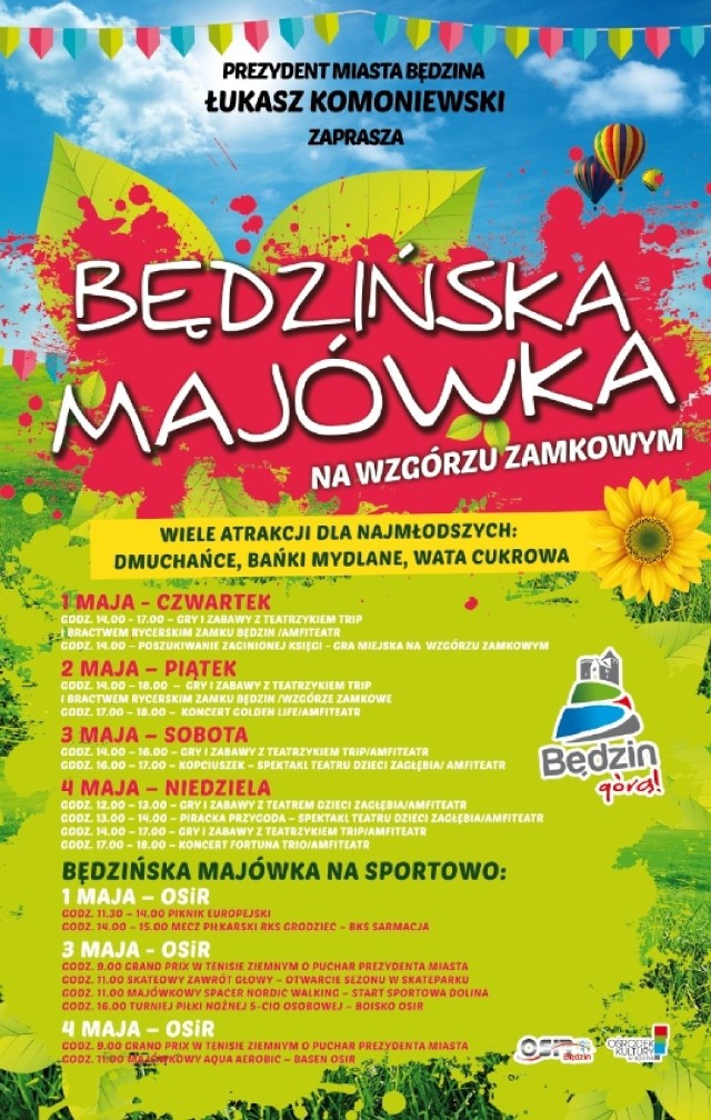 Majówka w Będzinie, sprawdź jakie atrakcje na Ciebie czekają