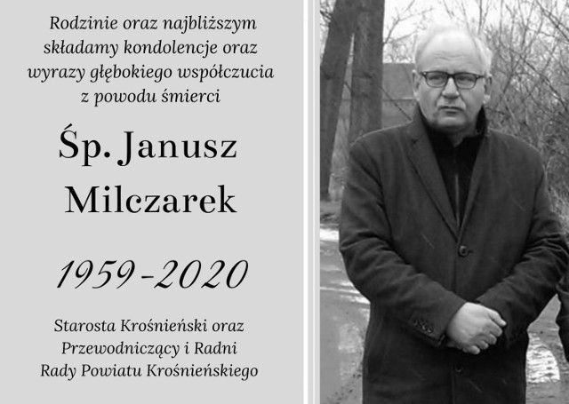 9 grudnia zmarł Janusz Milczarek, wieloletni dyrektor Zarządu Dróg Powiatowych.