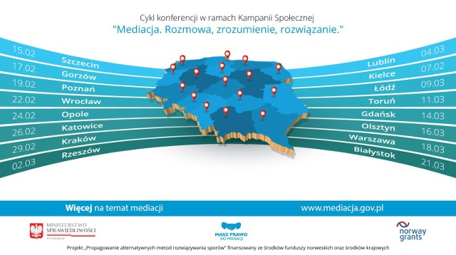 Cykl konferencji w ramach Kampanii Społecznej "Mediacja. Rozmowa, zrozumienie, rozwiązanie"